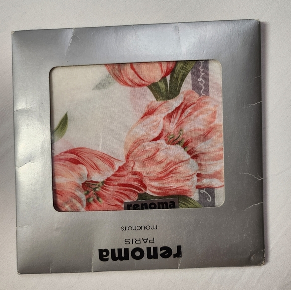 Renoma Paris Handkerchief Cotton Brandnew Authentic - Picture 5 of 6